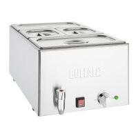 Buffalo Bain Marie mit Ablasshahn und Schalen 3