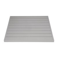 Bolero hellgraue quadratische Aluminium Tischplatte 700mm