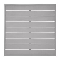 Bolero hellgraue quadratische Aluminium Tischplatte 700mm