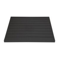 Bolero schwarze quadratische Aluminium Tischplatte 700mm