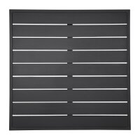 Bolero schwarze quadratische Aluminium Tischplatte 700mm