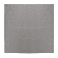 Olympia Leinen Tischserviette Grau 400x400mm (12 Stück)
