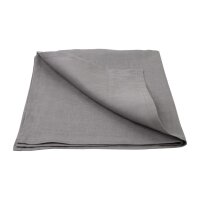 Olympia Leinen Tischserviette Grau 400x400mm (12 Stück)