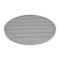 Bolero hellgraue runde Aluminium Tischplatte 580mm