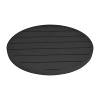 Bolero schwarze runde Aluminium Tischplatte 580mm