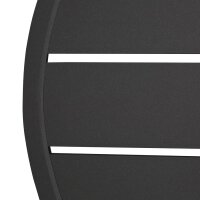 Bolero schwarze runde Aluminium Tischplatte 580mm