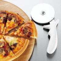 Hygiplas Edelstahl Pizzarad weiß 10cm 3