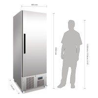 Polar Serie G Gefrierschrank Edelstahl 440L