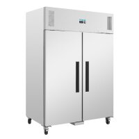 Polar Serie G zweitüriger Kühlschrank Edelstahl...