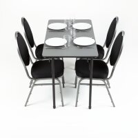 Bolero rechteckiger Klapptisch grau 122cm 3