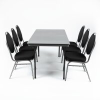Bolero rechteckiger Klapptisch grau 152cm 3