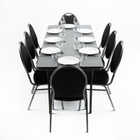 Bolero rechteckiger Klapptisch grau 183cm 2