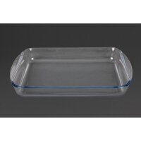 Pyrex rechteckige Glasbratform 400mm
