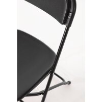 Bolero leichtgewichtige Klappstühle schwarz (10 St&uuml