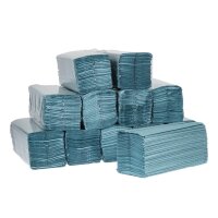 Jantex C-gefaltete Handtücher blau 1-lagig (12 Stü