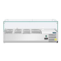 Polar Serie G Aufsatzkühlvitrine für 3x GN1/3 + 1x GN1/2