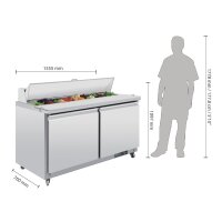 Polar Serie U Arbeitstisch 527 Liter 2-t&uuml;rig
