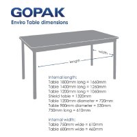 Gopak Enviro rechteckiger Indoor-Esstisc gallery
