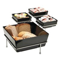 APS Float quadratische Schale schwarz 9cm