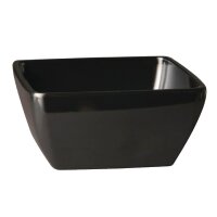 APS Pure quadratische Melaminschale schwarz 9cm