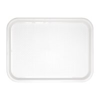 Olympia Kristallon Polypropylen Fast Food Tablett Weiß