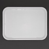 Olympia Kristallon Polypropylen Fast Food Tablett Weiß