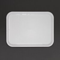 Olympia Kristallon Polypropylen Fast Food Tablett Weiß
