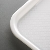 Olympia Kristallon Polypropylen Fast Food Tablett Weiß