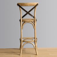Bolero Barhocker aus Holz mit Rückenlehne 3