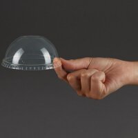 Vegware Kompostierbare gewölbte Deckel für Kaltgetränkebecher 34cl und 45,5cl