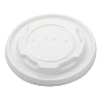 Vegware kompostierbare flache Deckel für Suppen- und Universalbecher 23cl (1000 Stück)