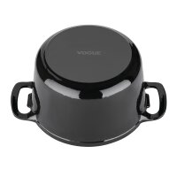 Vogue runder Schmortopf schwarz