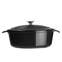 Vogue ovaler Schmortopf schwarz
