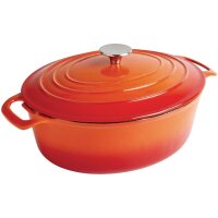 Vogue ovaler Schmortopf orange