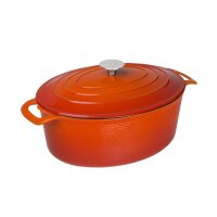 Vogue ovaler Schmortopf orange groß