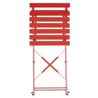 Bolero klappbare Terrassenstühle Stahl rot (2 Stück)