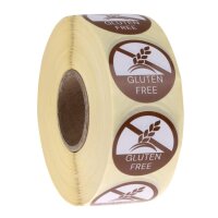 Hygiplas Lebensmittelallergie-Etiketten Glutenfrei (1000 Stück)