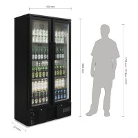 Polar Serie G Barkühlschrank hoch 2 Klapptüren