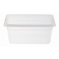 Vogue Polypropylen 1/3 Gastronorm-Behälter mit Deckel 150mm (4 Stück)