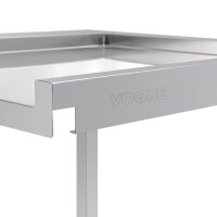 Vogue Tisch für Haubenspülmaschine links 60cm