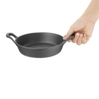 Olympia gusseiserne runde Servierpfanne mit Griffen 18cm 2