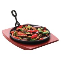 Olympia runde gusseiserne Servierpfanne 22cm 2