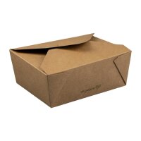 Vegware kompostierbare Menüboxen aus Pappe 130cl (300 Stück)