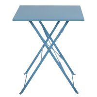 Bolero Perth Blauer Gehwegstil Stahltisch Quadratisch 600 mm