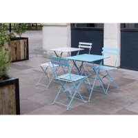 Bolero Perth Grau Gehweg Stil Stahl Tisch Quadratisch 600mm