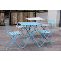 Bolero Perth Grau Gehweg Stil Stahl Tisch Quadratisch 600mm