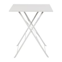 Bolero Perth Grau Gehweg Stil Stahl Tisch Quadratisch 600mm