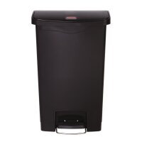 Rubbermaid Slim Jim Front Step Pedaleimer schwarz 50L