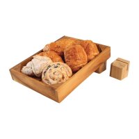 Holz-Menühalter und Sockel