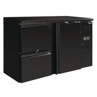 Polar Serie U Barkühlschrank 1-türig mit 2 Schubladen
